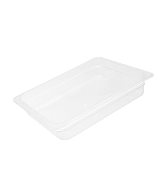Polycarbonate Food Pan Clear 1/2 x 65mm Deep