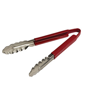 Stainless Steel Tong Red Handle 300mm