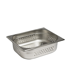 Stainless Steel Steam Pan Perforated 1/2 x 65mm Deep