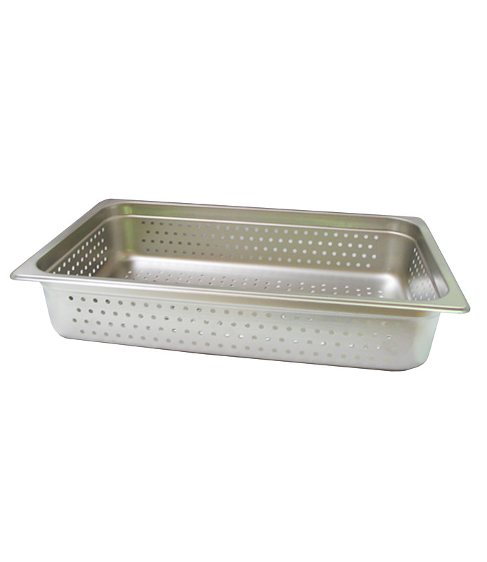 Stainless Steel Steam Pan Perforated 1/2 x 100mm Deep