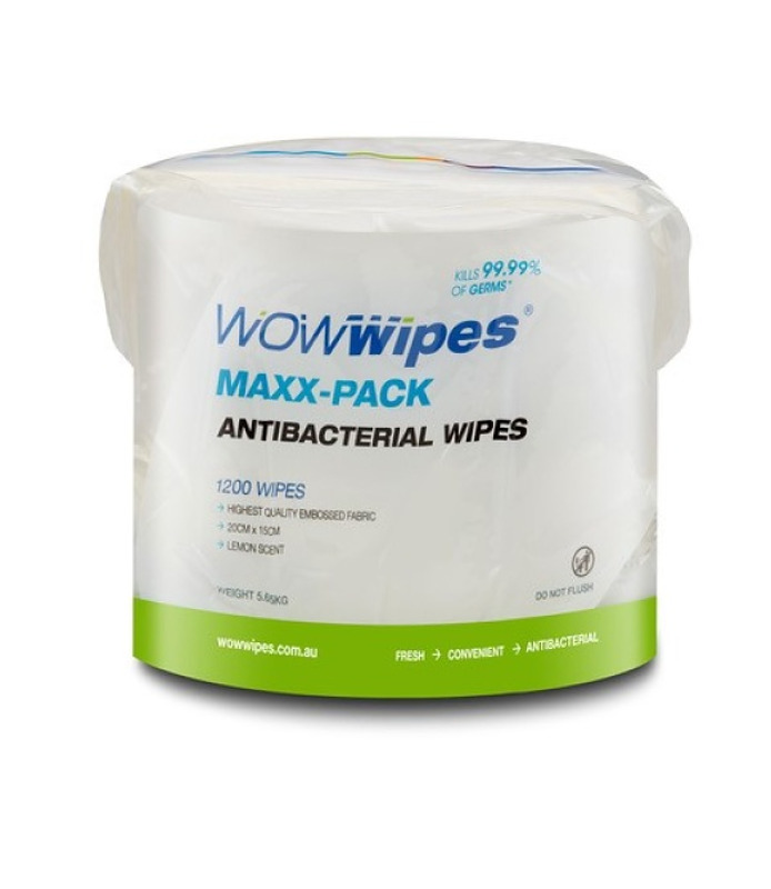 WOW Wipes Antibacterial Surface Wipe Maxx-Pack 4 x 1200