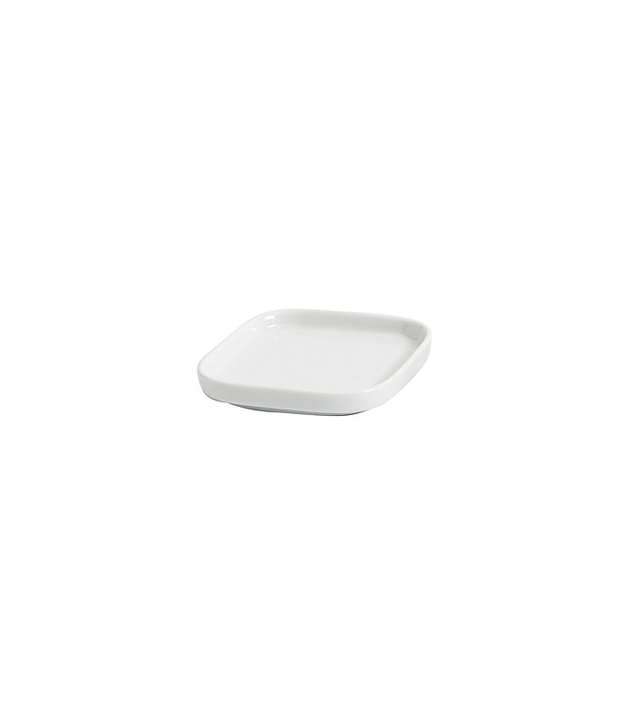 Host Classic White Mini Flat Square Dish 98mm