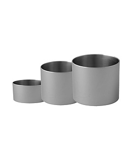 Food Stacker Stainless Steel Round 60 x 60mm