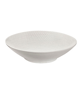 Luzerne Zen Bowl Round White Swirl 210mm