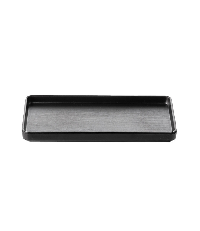 Coucou Melamine Rectangular Plate Black 250 x 120mm