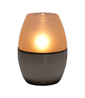 Alana  Table Lamp Glass & Stainless Steel