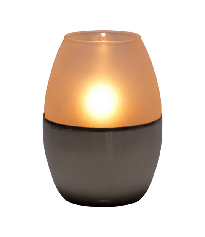 Alana  Table Lamp Glass & Stainless Steel