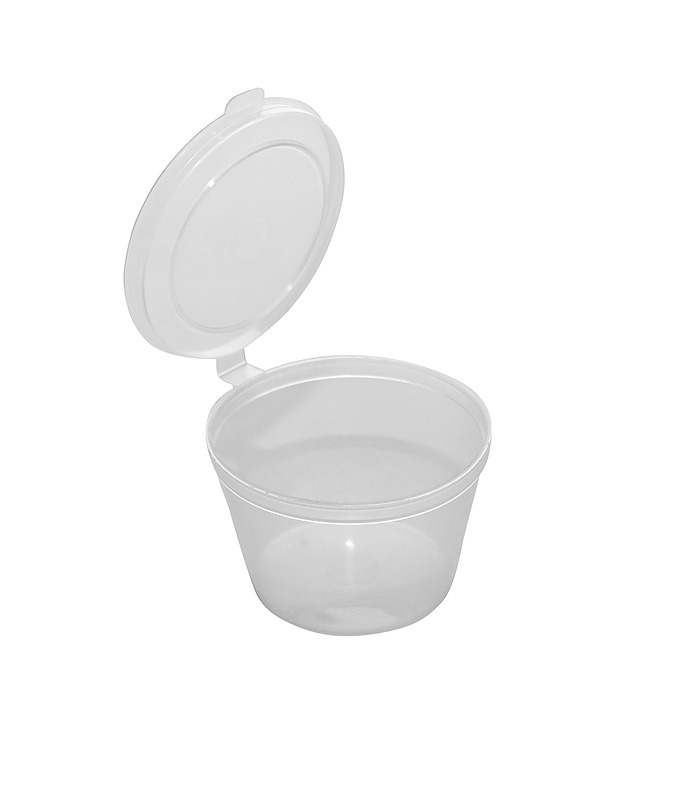 Sauce Container With Hinged Lid 100ml (1000 per carton)