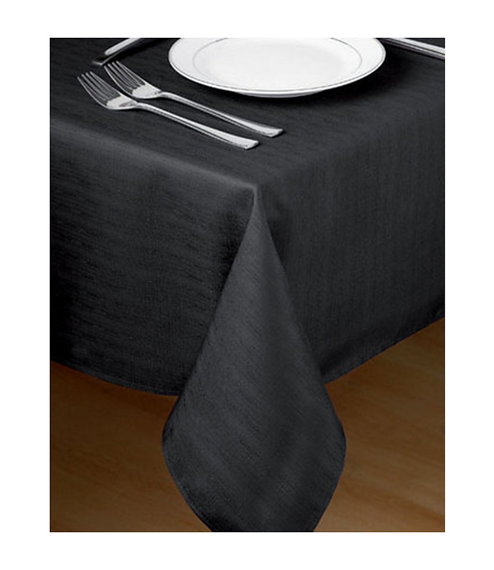 Tablecloth Square 100% Poly Black 137x137cm 5 Per Ctn