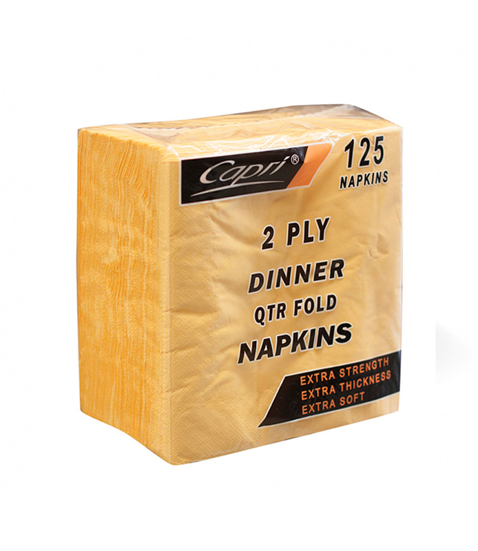 Gold Dinner Napkin 2 Ply 1000 Per Ctn