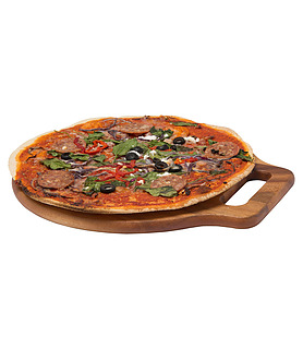 Round Wooden Board With Handle