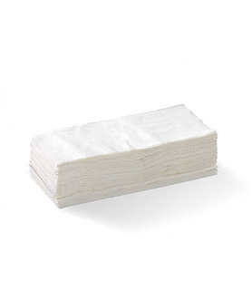 Lunch Napkin 1 Ply White 1/4 Fold 3000 Per Ctn