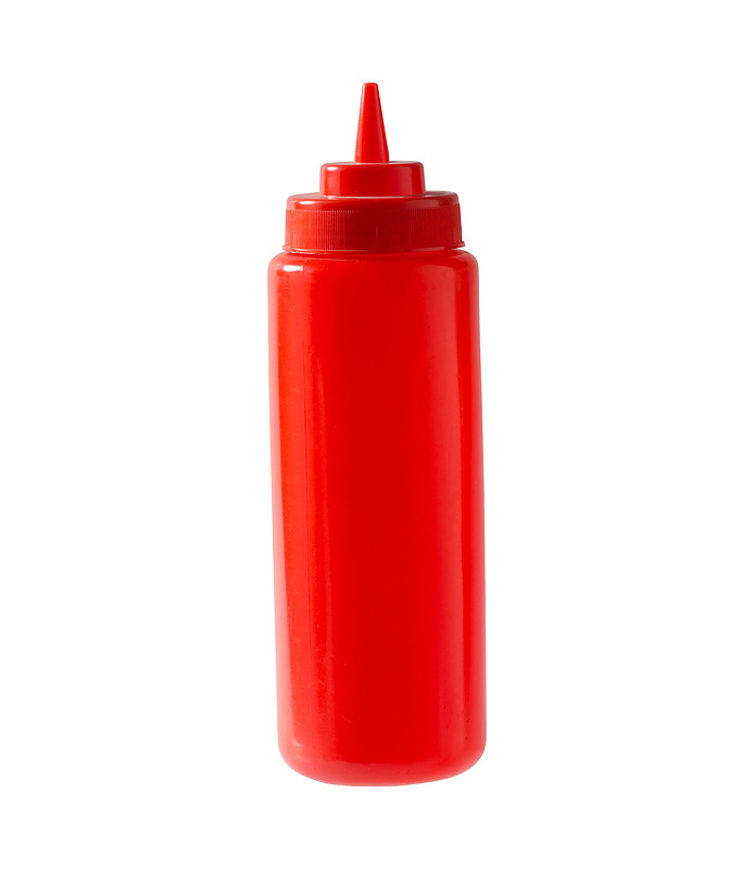 Red Squeeze Bottle 1L