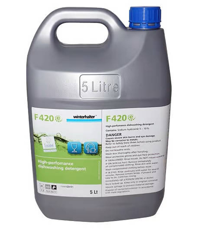 Winterhalter F420 Universal Liquid Glass Detergent 2 x 5Ltr (DG)