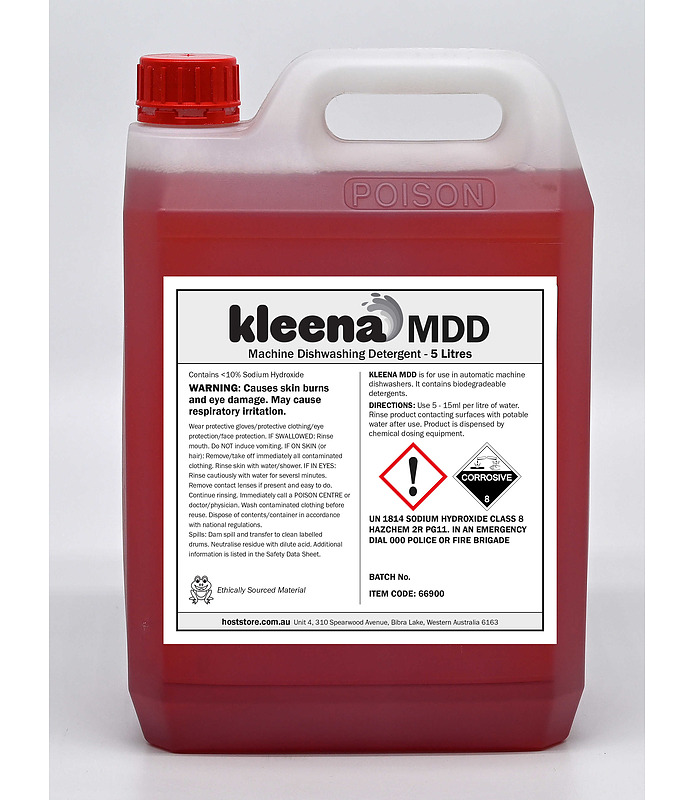 Kleena MDD Machine Dishwasher Detergent 5L (Dangerous Goods)