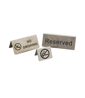 Stainless Steel Reserved Sign