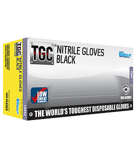 Glove Nitrile Black Small 100 Per Pack
