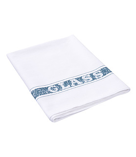 Tea Towel Glass Cloth Blue Stripe 50 x 75cm 12 Per Ctn