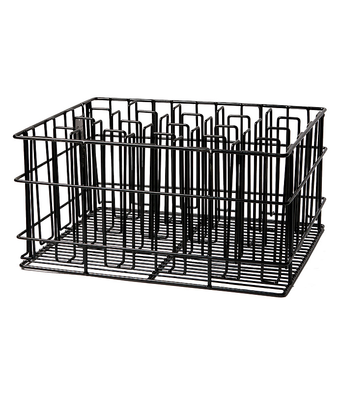 Black Glass Basket 20 Compartment 430 x 355 x 215mm