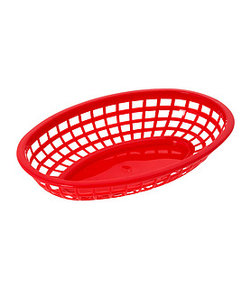 Red Oval Fast Food Basket