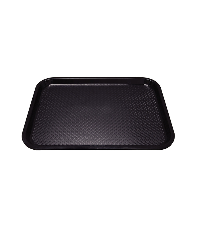 Black Small Rectangular Plastic Tray (350 x 275mm)