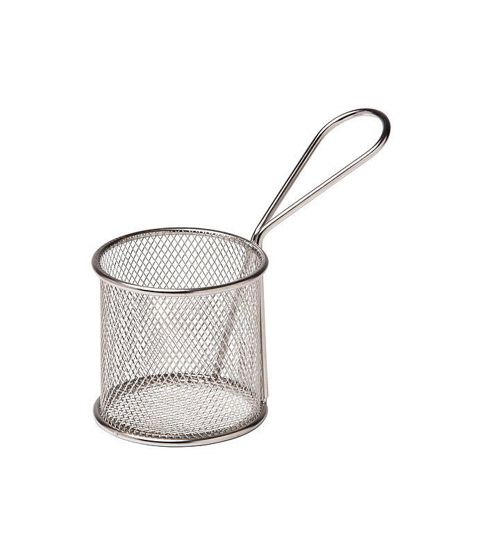 Stainless Steel Mini Fry Basket Round 80mm