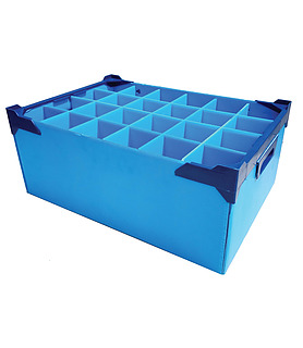 24 Compartment Glassware Storage Box 270mm High