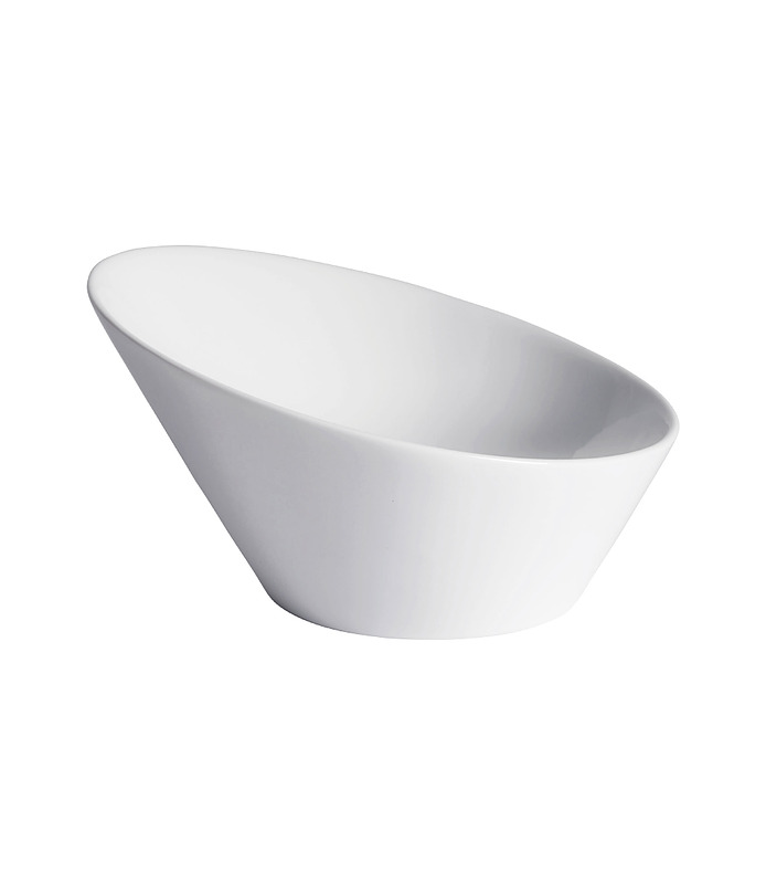 Host Classic White Oval Sloping Bowl 203 x 185mm