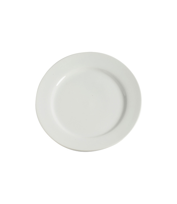 Host Classic White Round Plate Wide Rim 235mm