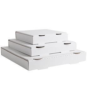 Pizza Box White 325mm 50 Per Ctn