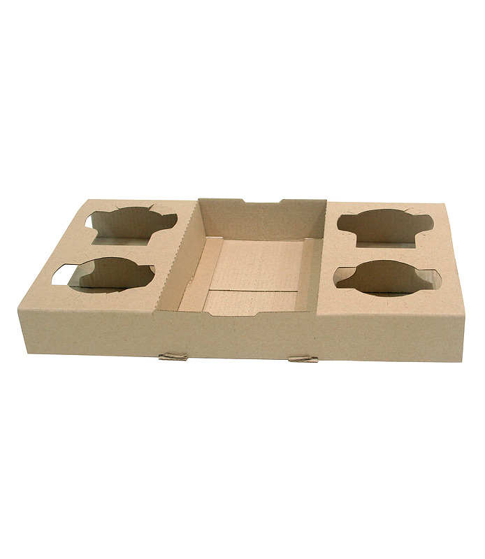 Carry Tray Four Cup 100 Per Ctn