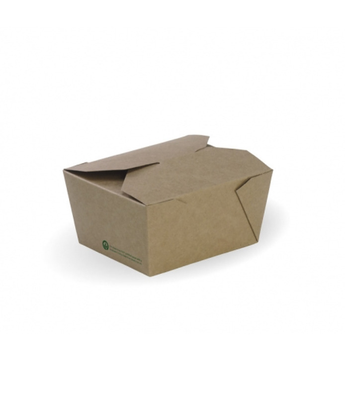 BioBoard Lunch Box Kraft Small 110 X 90 X 64mm 200 Per Ctn