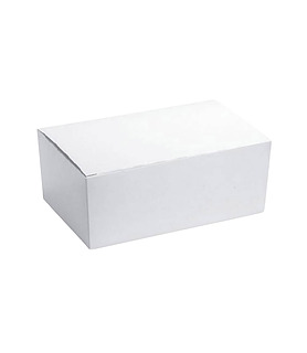 Snack Box Medium Plain White 178 x 108 x 70mm 250 Per Ctn