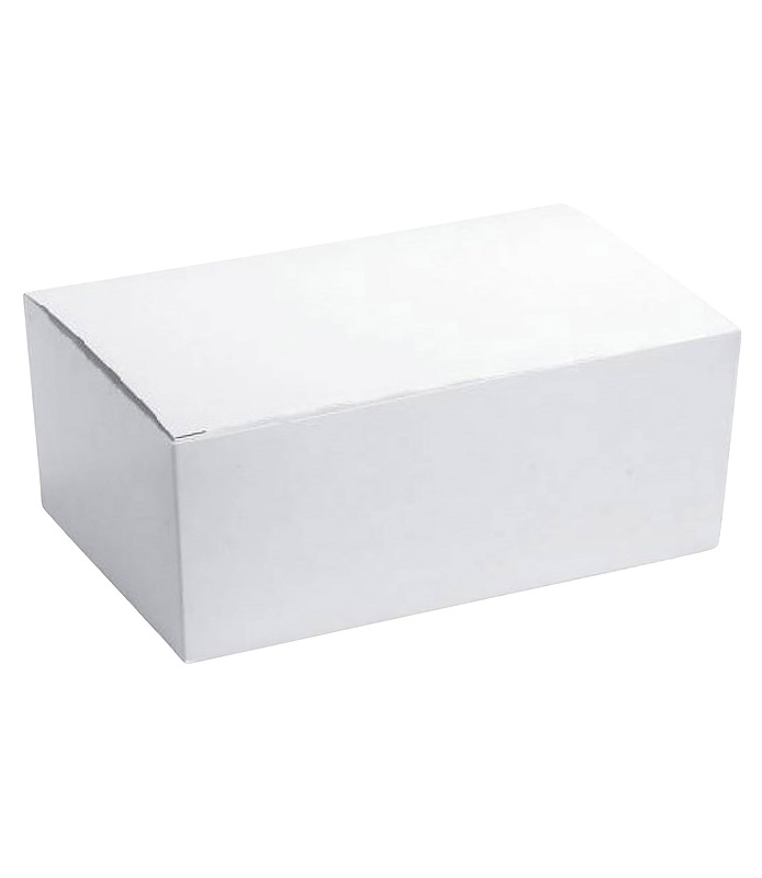 Snack Box Large Plain White 200 x 120 x 70mm 250 Per Ctn