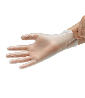 Glove Clear Powder Free Large 100 Per Ctn