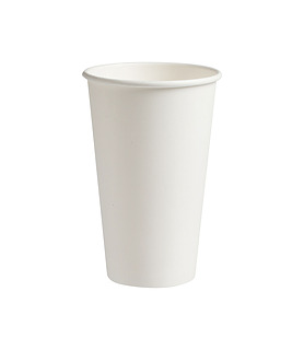 Coffee Cup Compostable Single Wall White 16oz 1000 Per Ctn