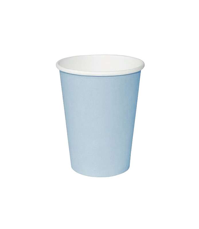 Coffee Cup Compostable Single Wall Baby Blue 12oz 1000 Per Ctn