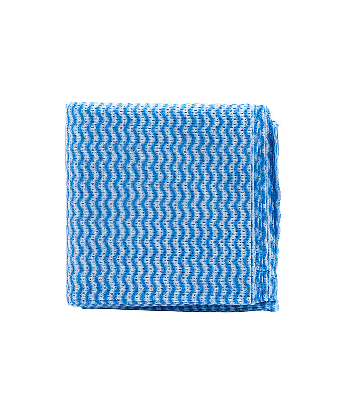Blue Cloth Wipes Individual 300 x 600mm 10 Per Pack