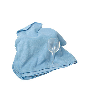 Glass Cloth Microfibre Blue 6 Per Pack