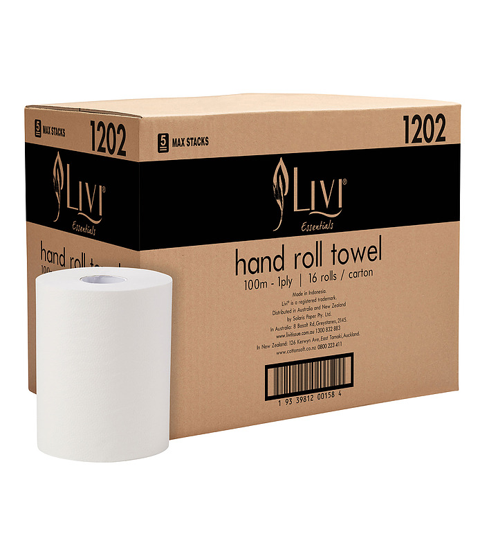 Livi Essentials Hand Roll Towel 1ply 16 Per Ctn