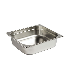 Stainless Steel Steam Pan 2/3 x 100mm Deep