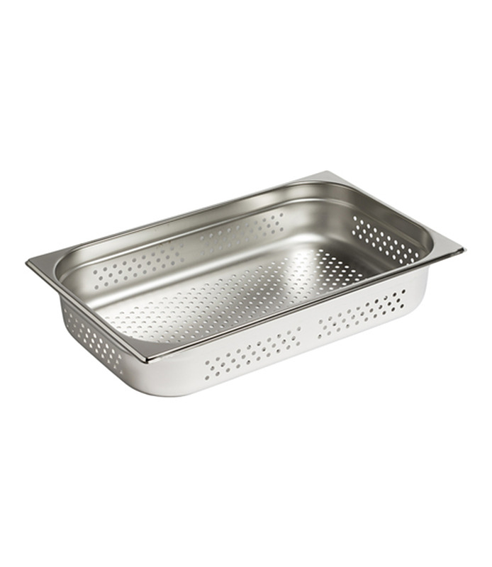 Stainless Steel Steam Pan Perforated 1/1 x 65mm Deep