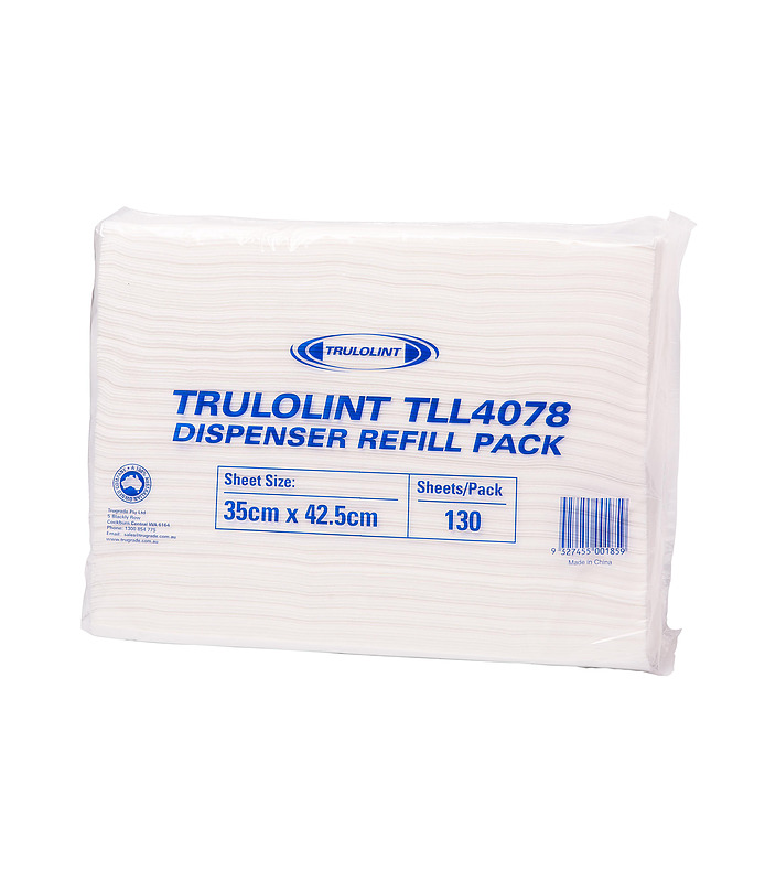 Truolint Cleaning Cloth White 320 x 420mm 130 Per Packet