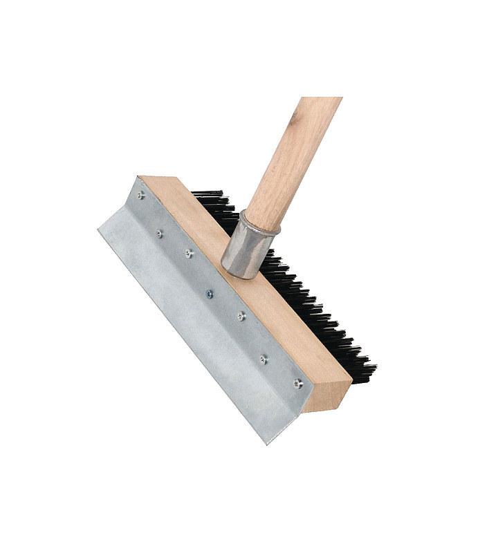 Pizza Oven Brush 200mm with Metal Scraper (HEAD ONLY)