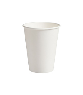 Coffee Cup Compostable Single Wall White 12oz 1000 Per Ctn