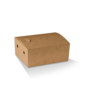 Snack Box Junior Kraft/White 130 x 100 x 57mm