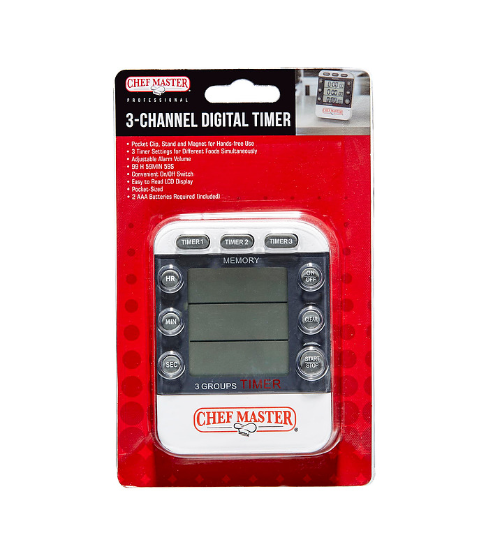 Chef Master 3 Stage Memory Timer