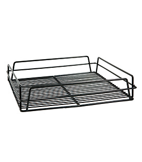 Black Glass Basket 430 x 350 x 75mm