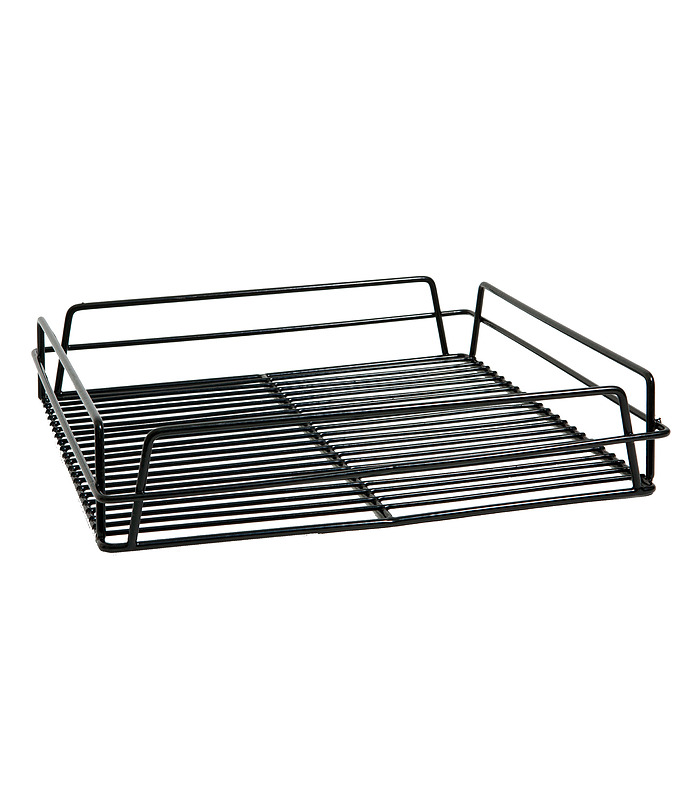 Black Glass Basket 430 x 350 x 75mm