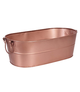 Brooklyn Beverage Tub Oval Copper 530 x 290 x 180mm